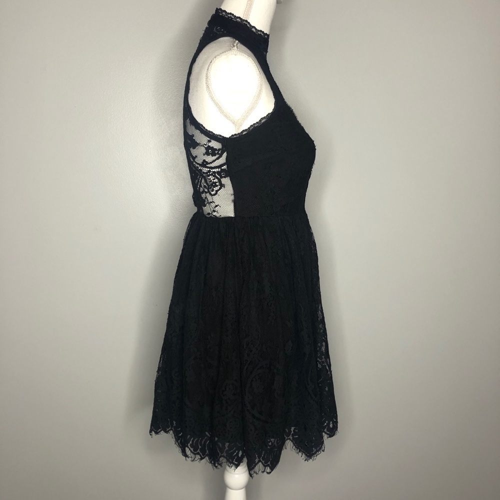 Free People Verushka Black Lace Mini Dress - Picture 5 of 11
